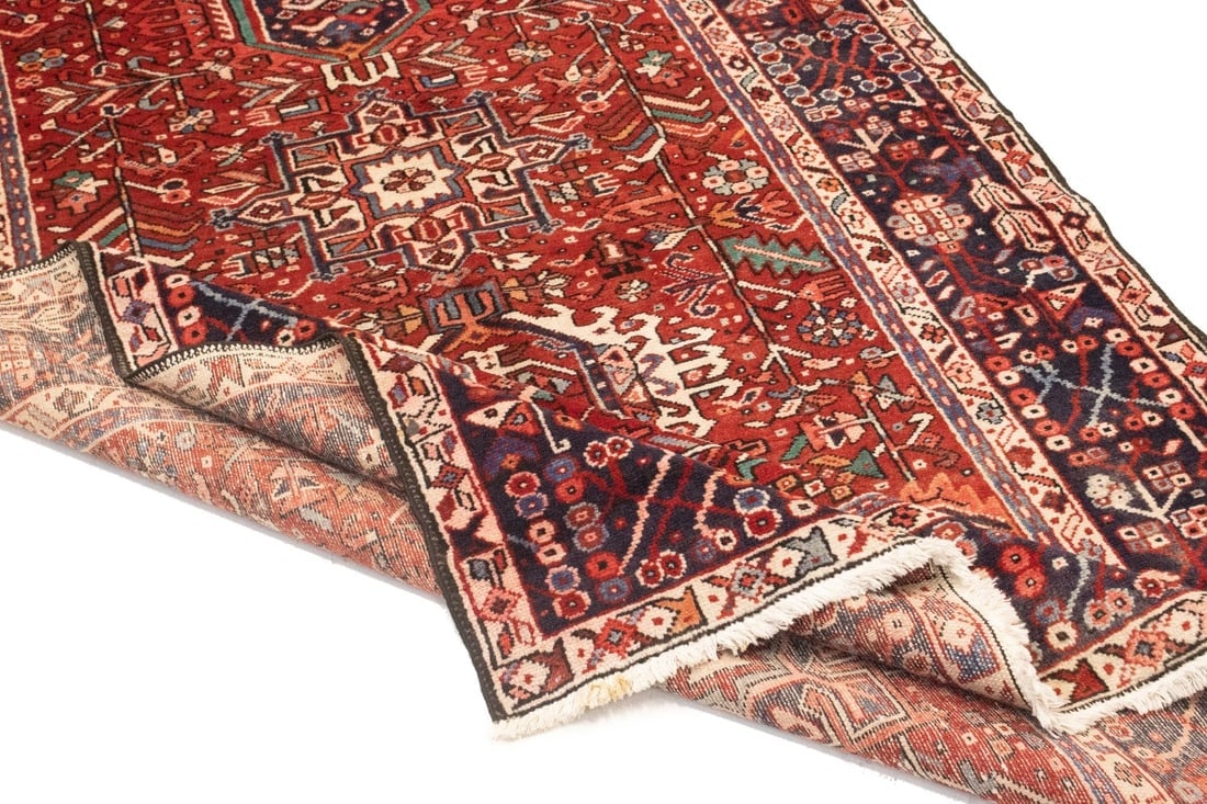 Vintage Red Tribal 5'4X12'7 Karajeh Persian Runner Rug - 17