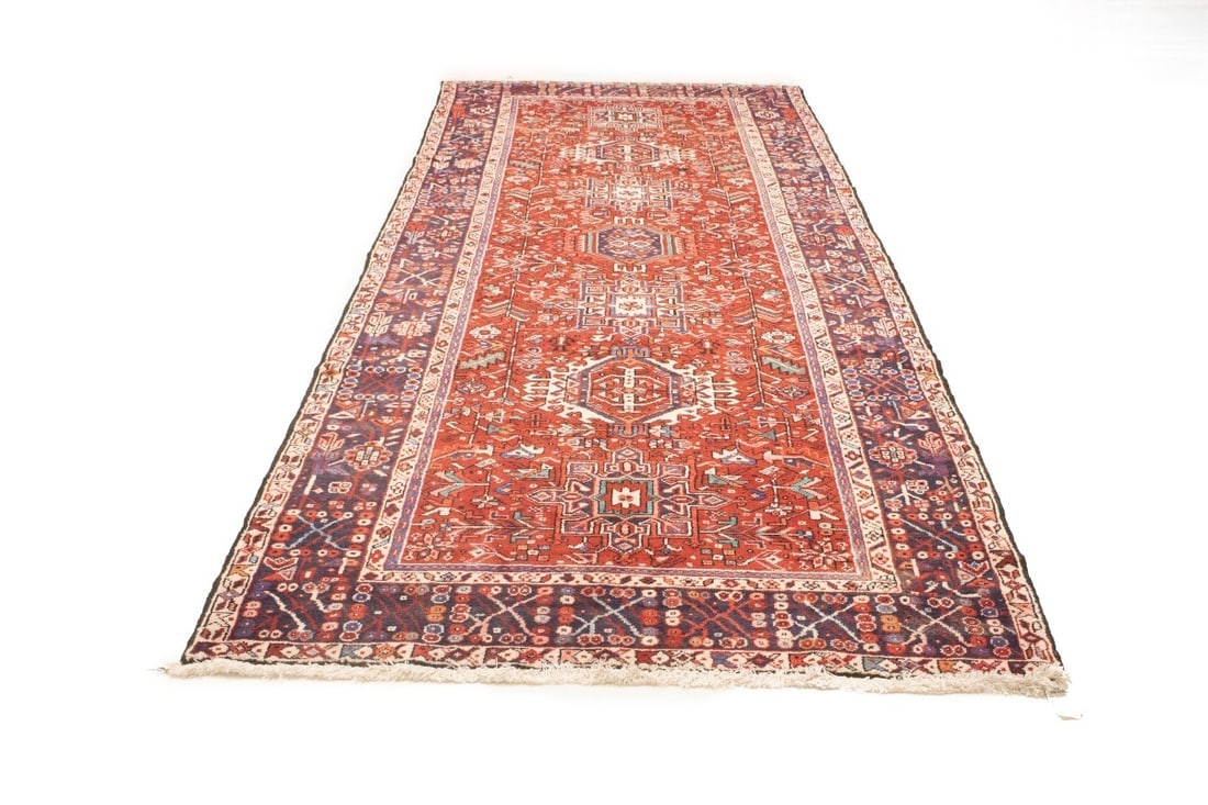 Vintage Red Tribal 5'4X12'7 Karajeh Persian Runner Rug - 3