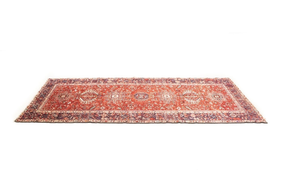 Vintage Red Tribal 5'4X12'7 Karajeh Persian Runner Rug - 5