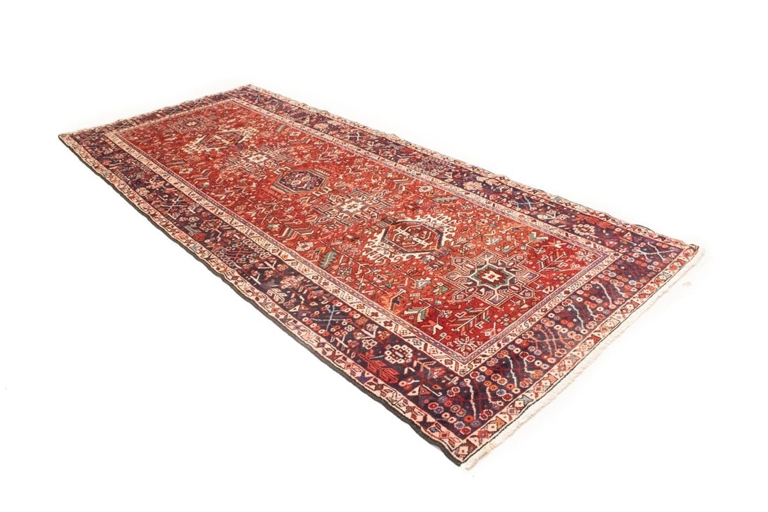 Vintage Red Tribal 5'4X12'7 Karajeh Persian Runner Rug - 6
