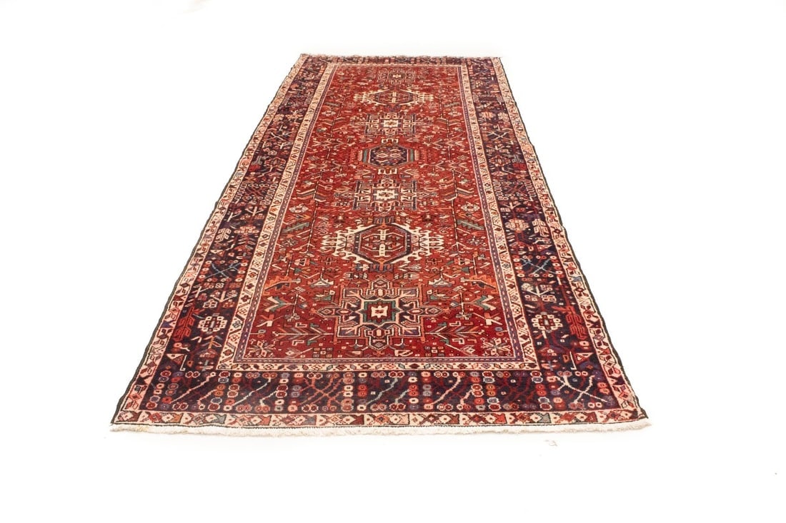 Vintage Red Tribal 5'4X12'7 Karajeh Persian Runner Rug - 7
