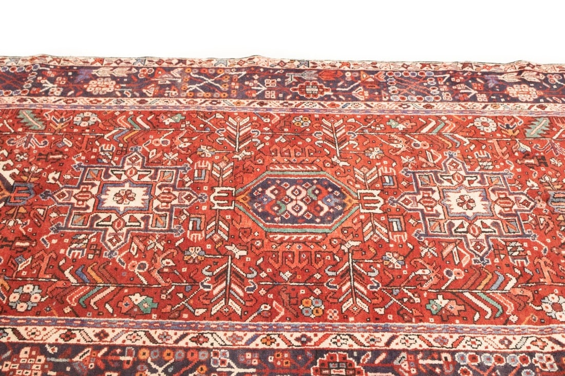 Vintage Red Tribal 5'4X12'7 Karajeh Persian Runner Rug - 8