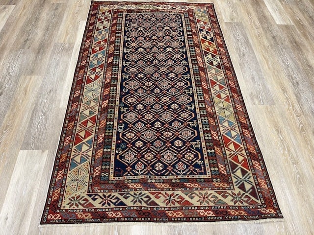 Antique Shirvan Akstafa Caucasian Rug-3925: Title:Antique Shirvan Akstafa Caucasian Rug-3925 Description:Atractive antique Shirvan Akstafa Caucasian rug from northeast Caucasus, size 3 ft. 9 inches by 6 ft. 3 inches , circa late 19th century,