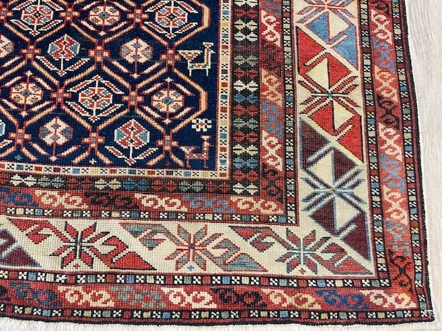 Antique Shirvan Akstafa Caucasian Rug-3925 - 4