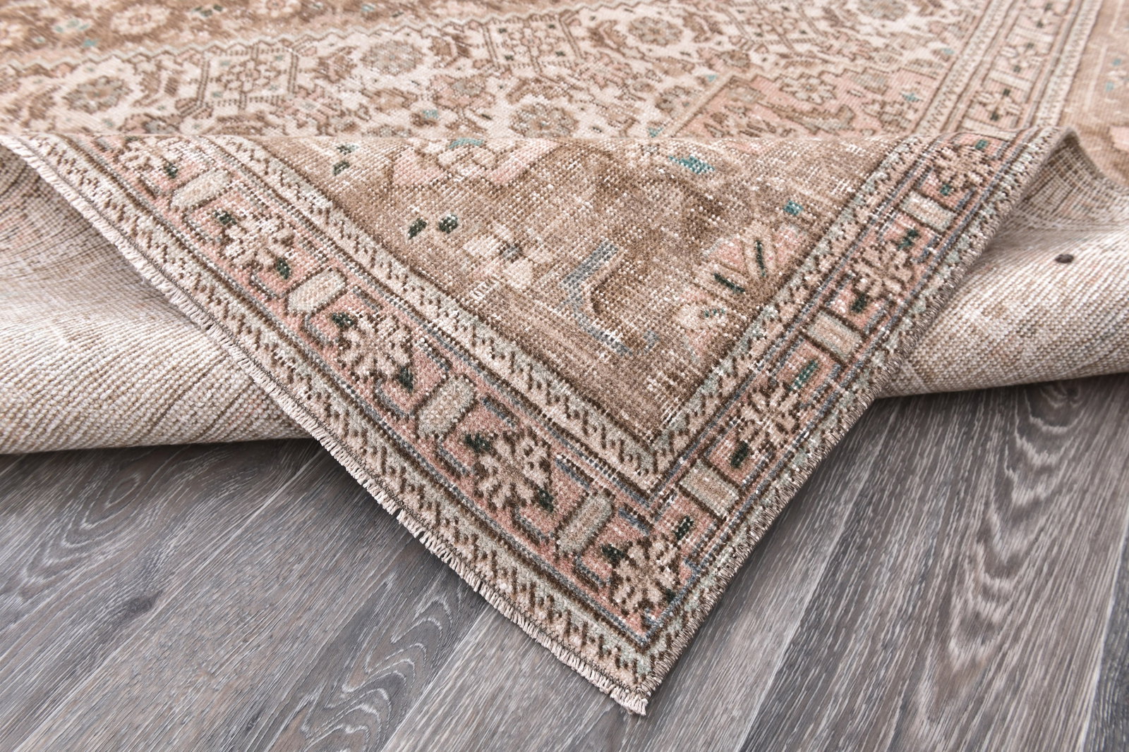 9'4'' x 12'2'' Unique Handmade Vintage Rug - 242396 - 12