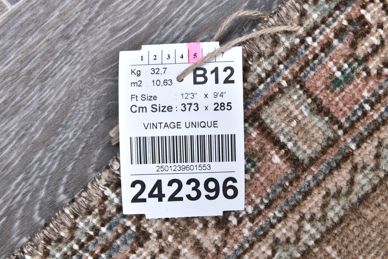 9'4'' x 12'2'' Unique Handmade Vintage Rug - 242396 - 15