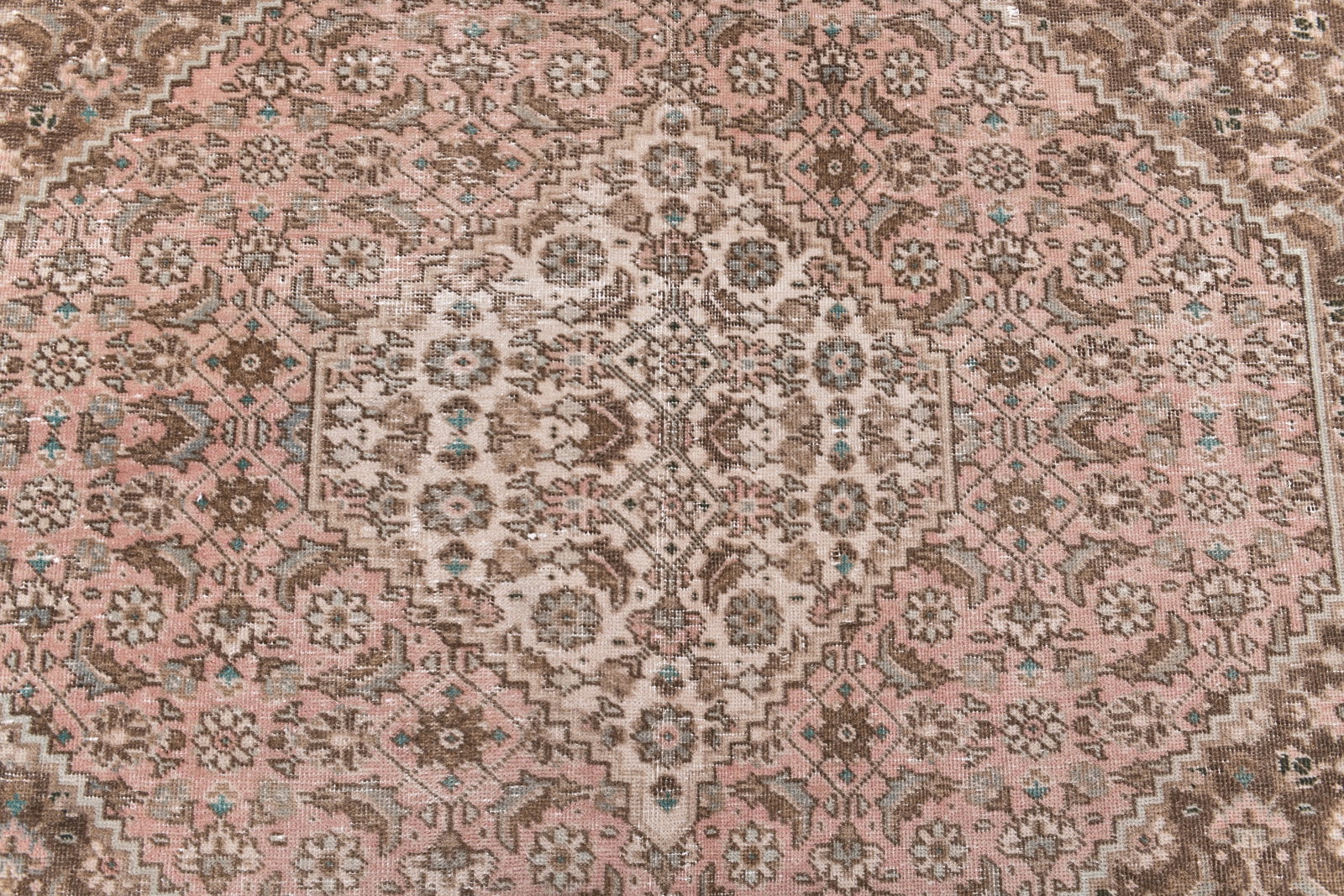 9'4'' x 12'2'' Unique Handmade Vintage Rug - 242396 - 5