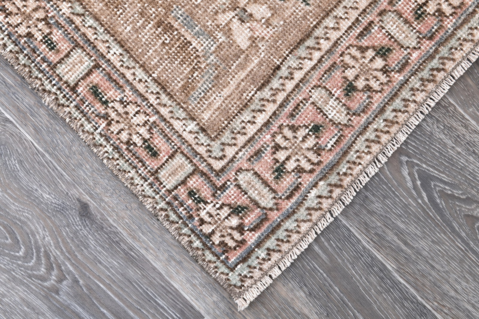 9'4'' x 12'2'' Unique Handmade Vintage Rug - 242396 - 7