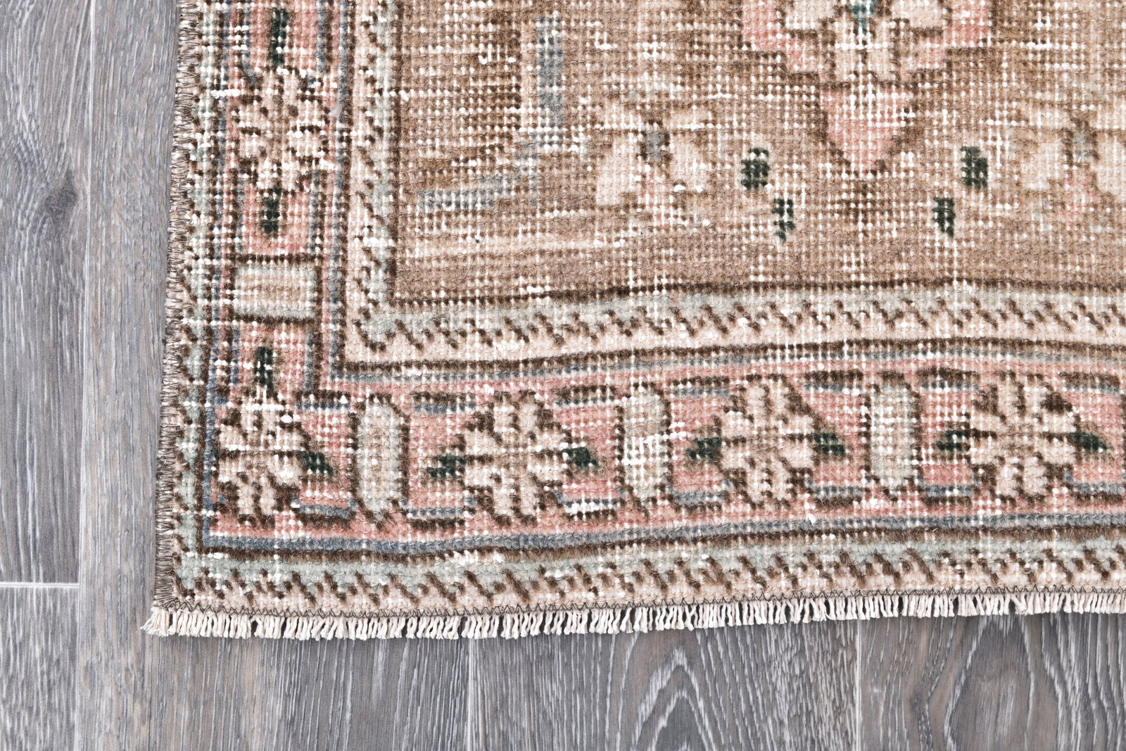 9'4'' x 12'2'' Unique Handmade Vintage Rug - 242396 - 8
