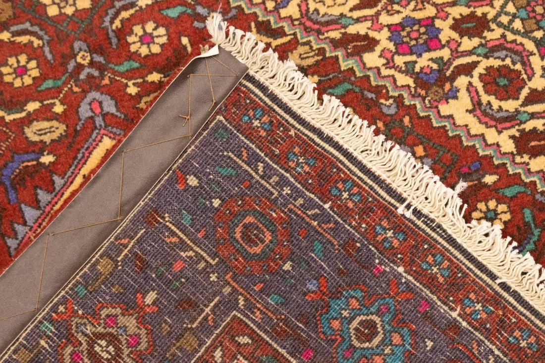 Vintage Geometric 3'4X5'8 Bidjar Persian Rug - 17