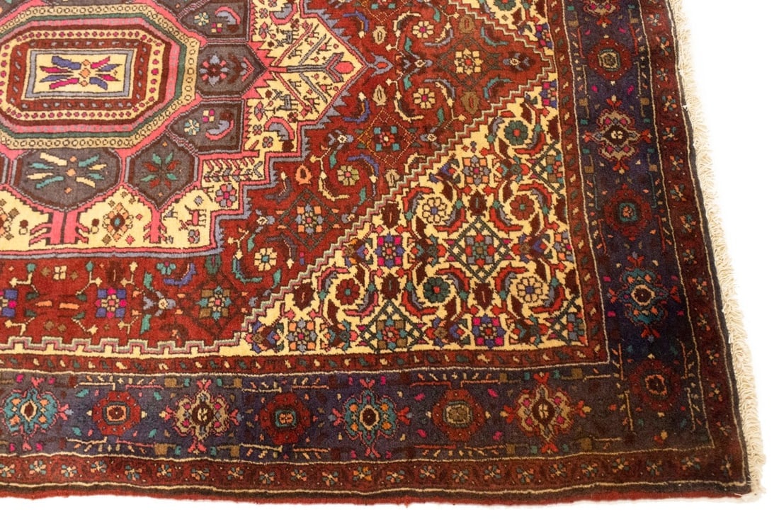 Vintage Geometric 3'4X5'8 Bidjar Persian Rug - 9