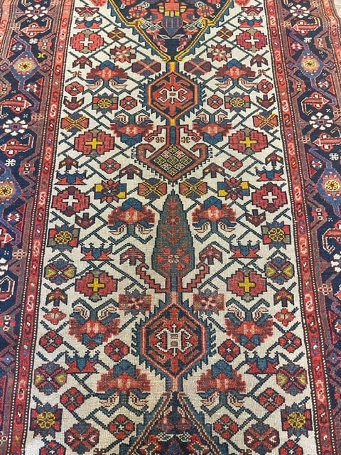 Antique Persian Malayer Long Runner-3976 - 4