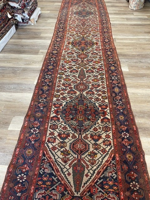 Antique Persian Malayer Long Runner-3976 - 7