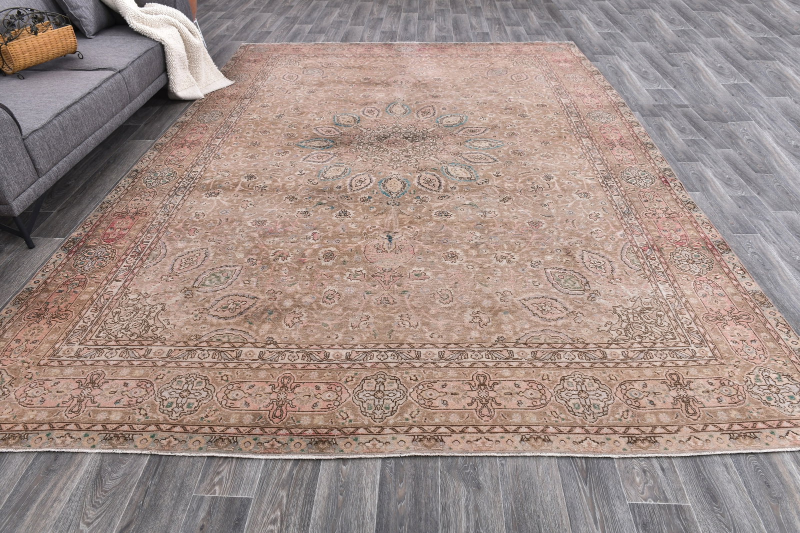 9'5'' x 13'1'' Unique Handmade Vintage Rug - 242394 - 3