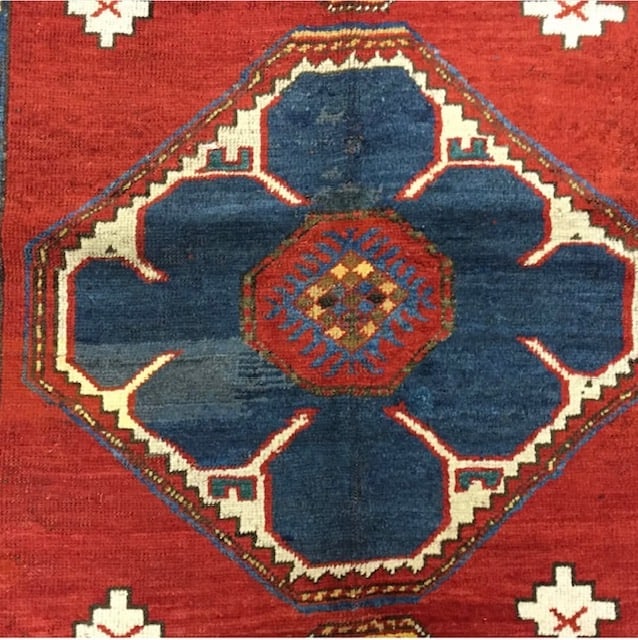 Antique Kazak Caucasian Rug-2230 - 3