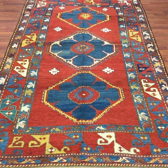 Antique Kazak Caucasian Rug-2230 - 5