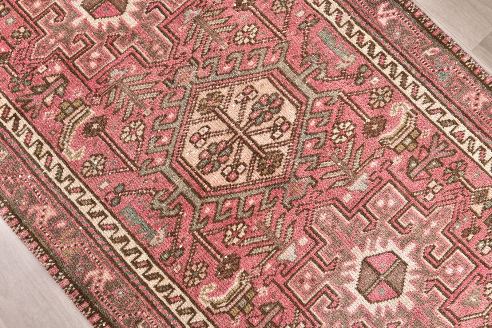 2'6'' x 12'11'' Unique Handmade Vintage Rug - 242372 - 4