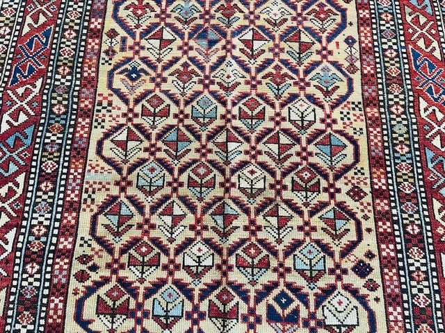 Antique Prayer Shirvan Caucasian Rug-4873 - 10