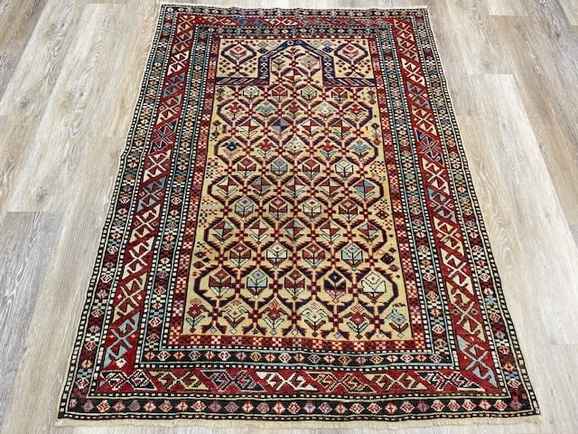 Antique Prayer Shirvan Caucasian Rug-4873 (1 of 11)
