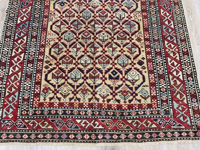 Antique Prayer Shirvan Caucasian Rug-4873 - 3