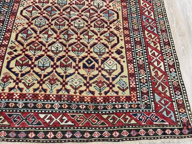 Antique Prayer Shirvan Caucasian Rug-4873 - 4