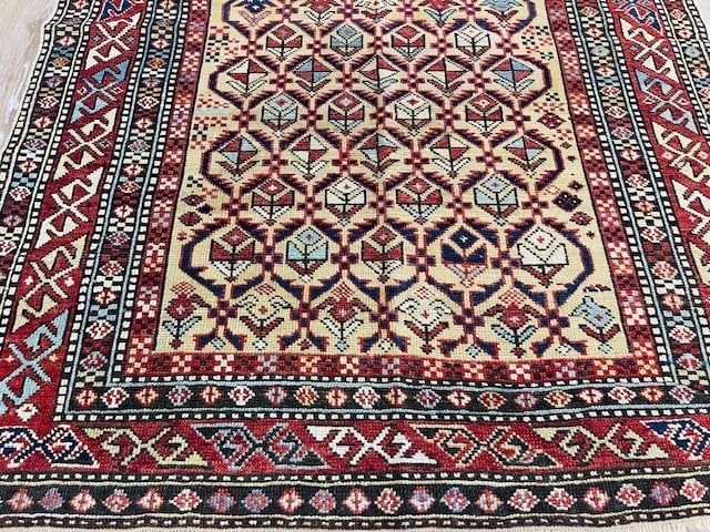 Antique Prayer Shirvan Caucasian Rug-4873 - 5