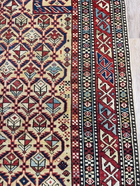 Antique Prayer Shirvan Caucasian Rug-4873 - 6