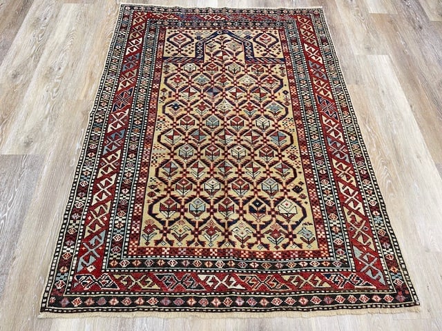 Antique Prayer Shirvan Caucasian Rug-4873 - 9