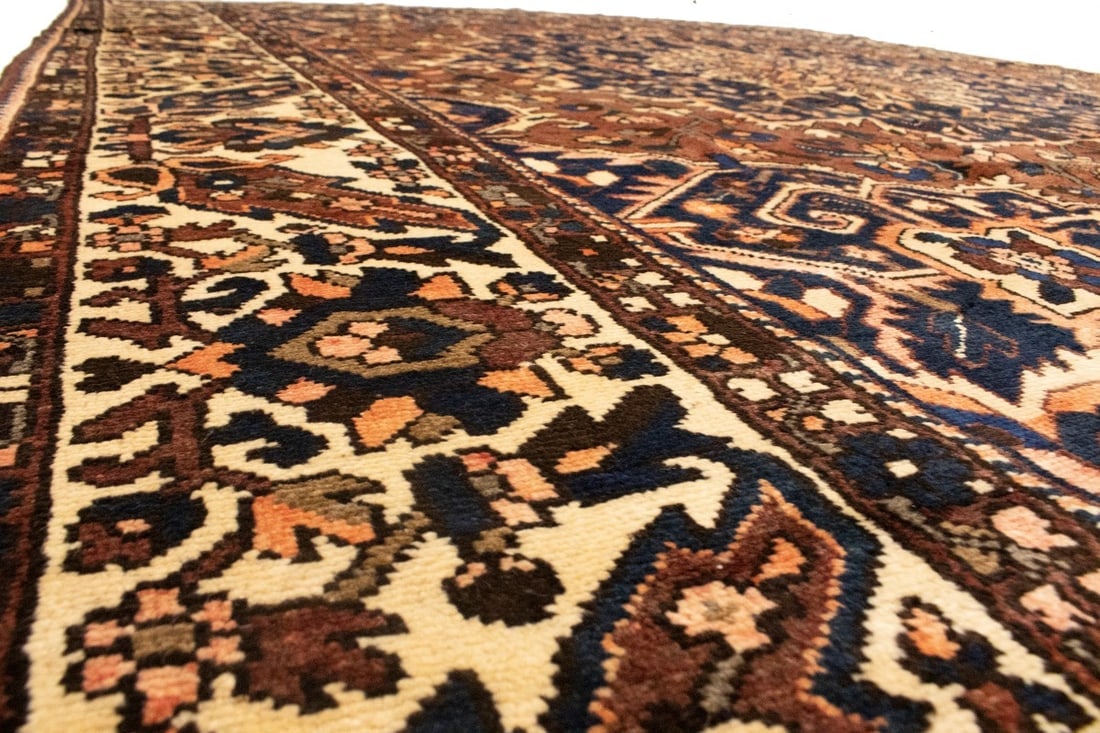 Vintage Brown Floral 10X12 Bakhtiari Persian Rug - 13
