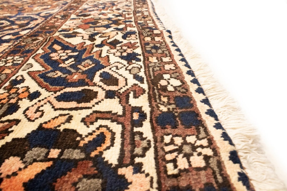 Vintage Brown Floral 10X12 Bakhtiari Persian Rug - 14