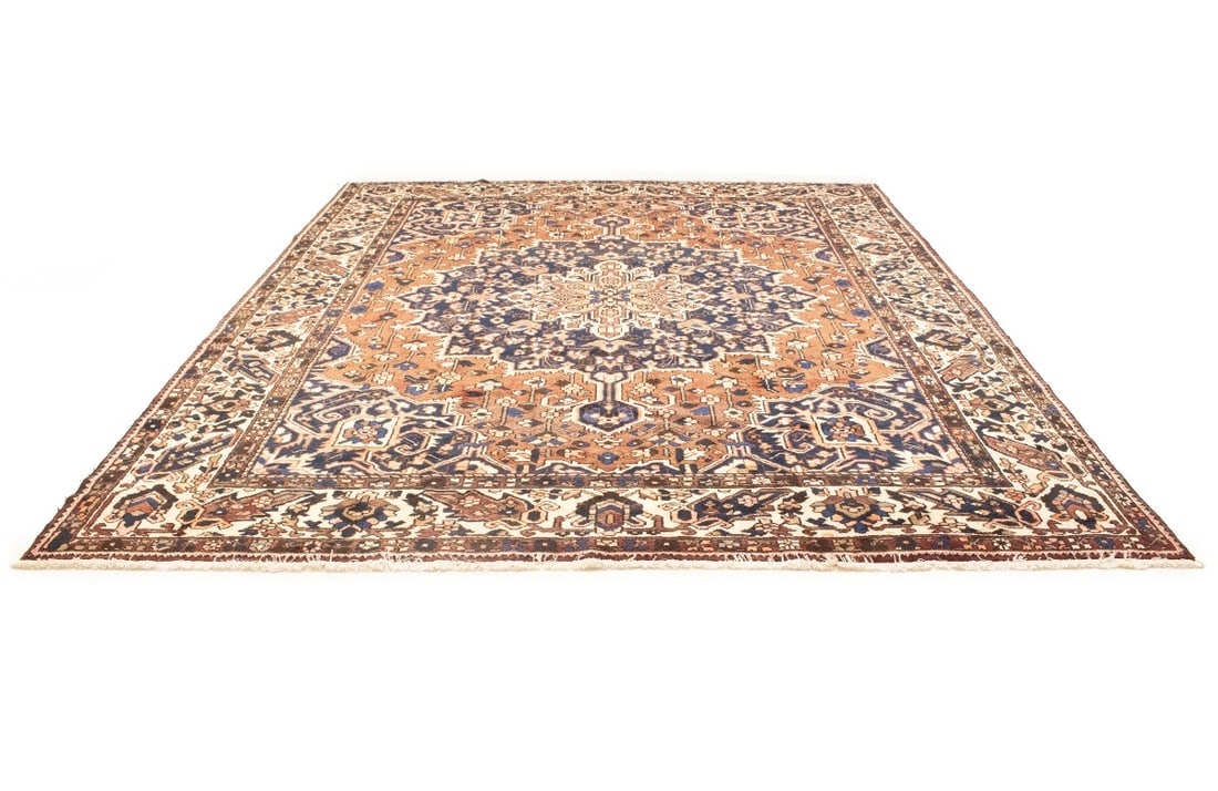 Vintage Brown Floral 10X12 Bakhtiari Persian Rug - 3