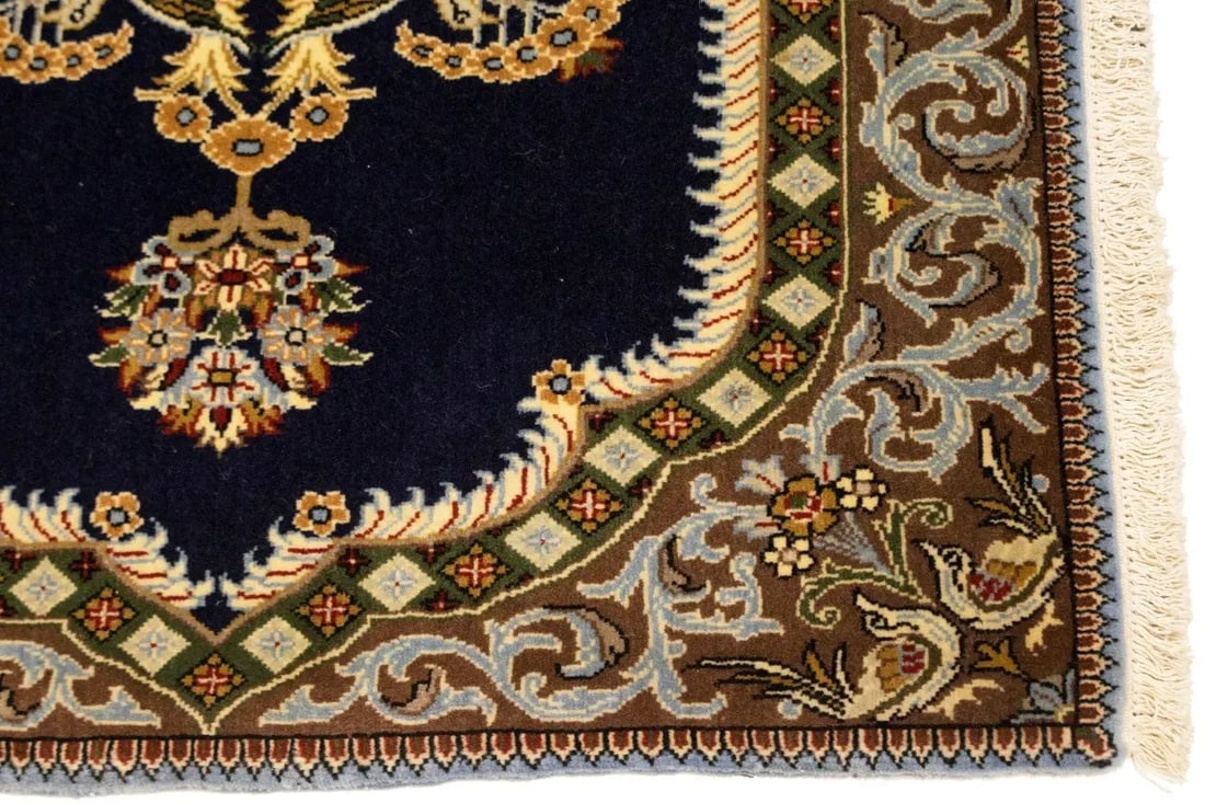 Vintage Pictorial Classic 2'6X3 Kashan Persian Rug - 8