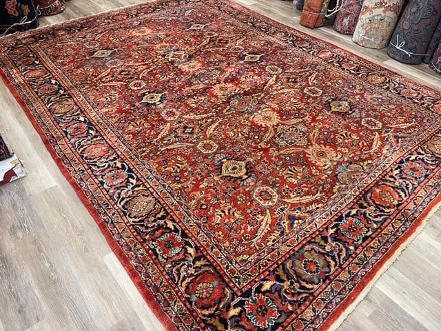 Antique Persian Mahal Rug-5385 - 6