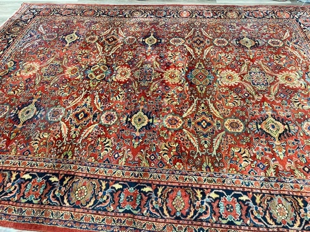 Antique Persian Mahal Rug-5385 - 7