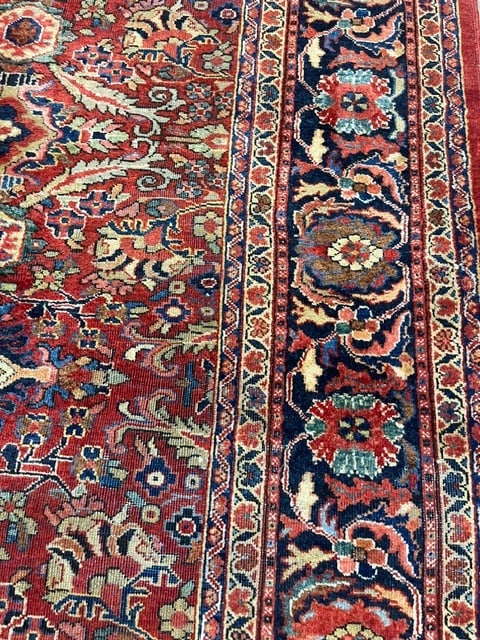 Antique Persian Mahal Rug-5385 - 9
