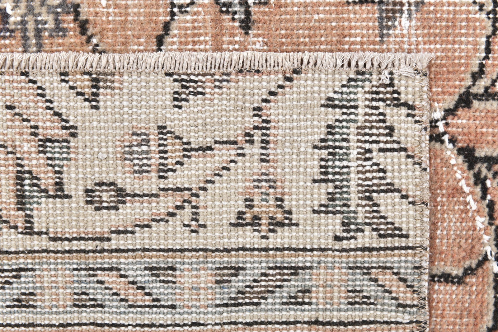 2'7'' x 8'8'' Handmade Vintage Wool Rug - 242370 - 10