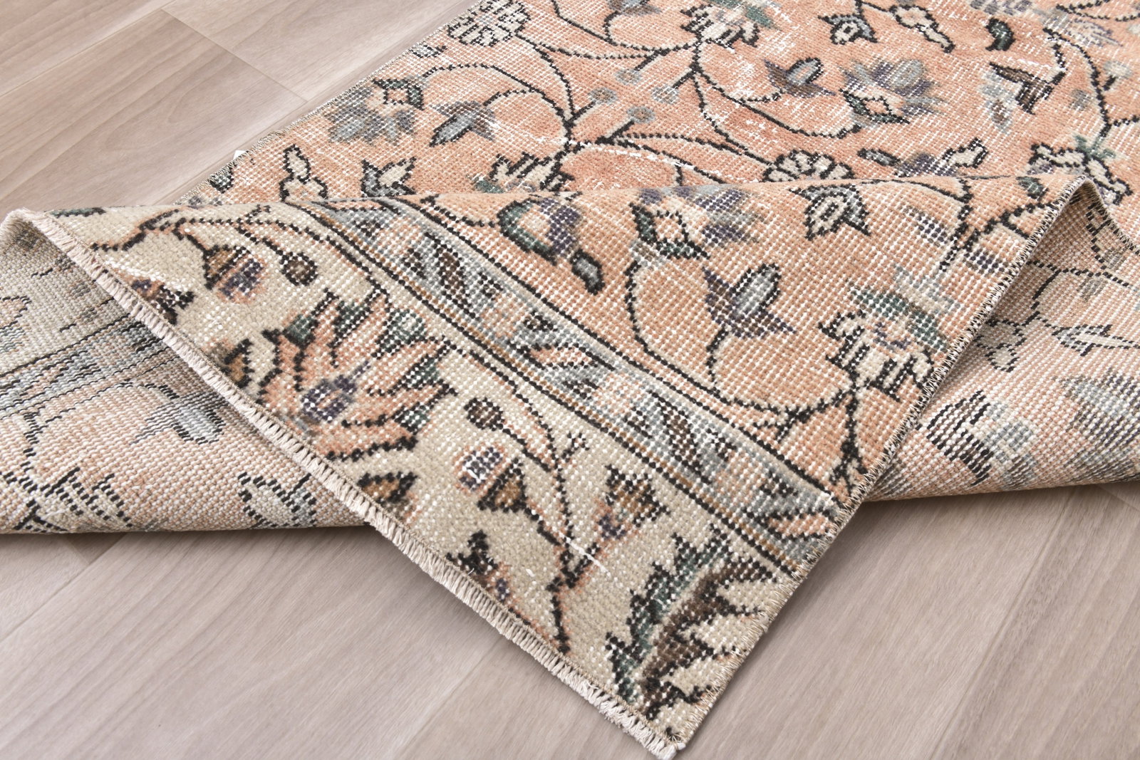 2'7'' x 8'8'' Handmade Vintage Wool Rug - 242370 - 11