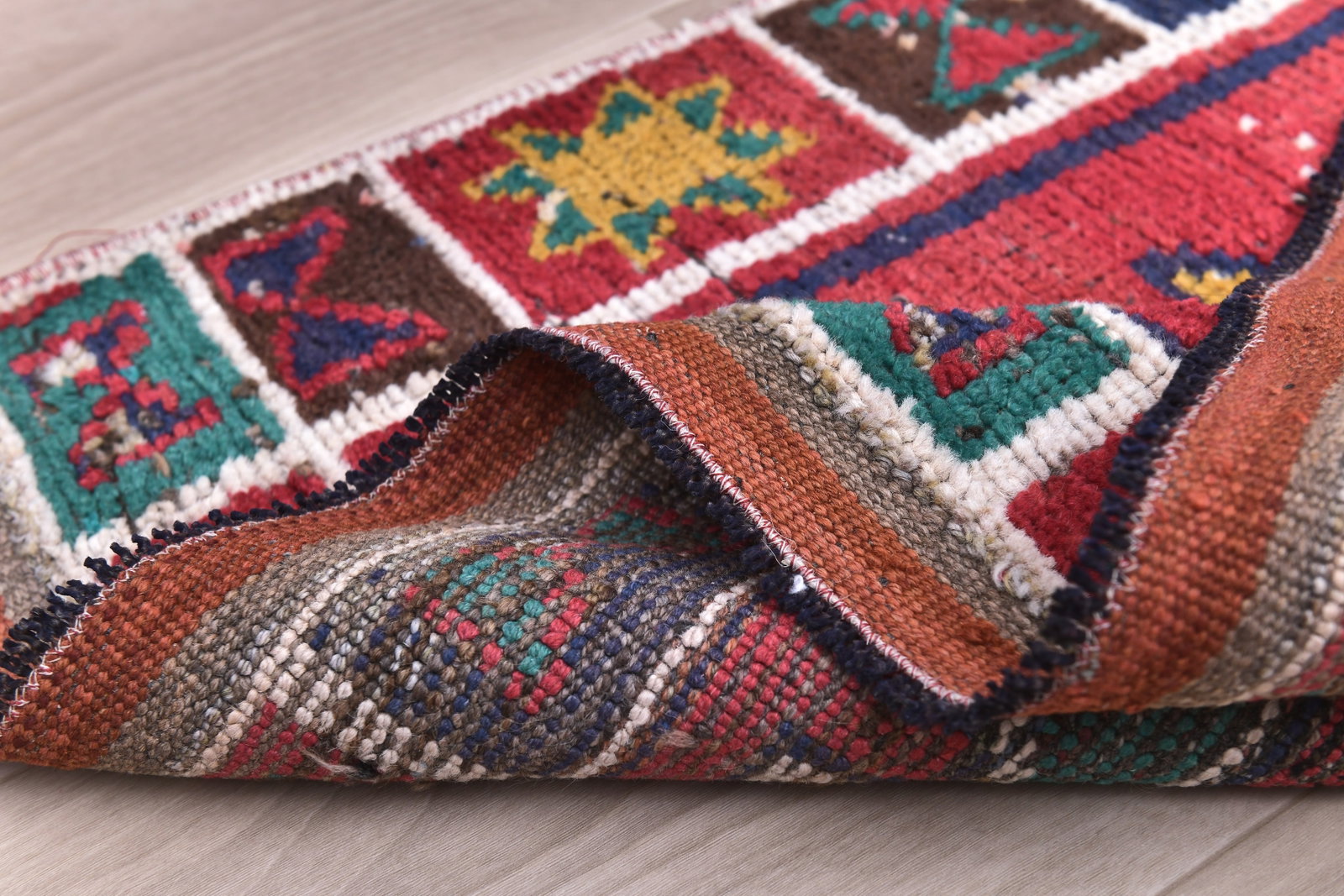 3'1'' x 10'6'' Vintage Wool Runner Rug - 240712 - 14