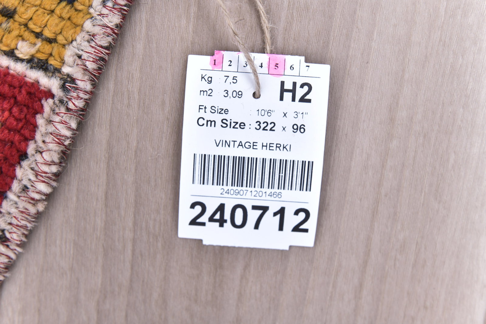 3'1'' x 10'6'' Vintage Wool Runner Rug - 240712 - 15
