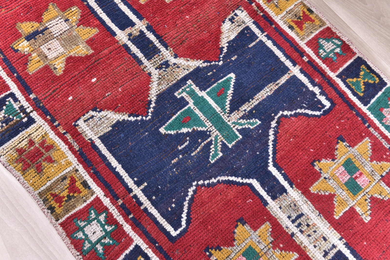 3'1'' x 10'6'' Vintage Wool Runner Rug - 240712 - 4