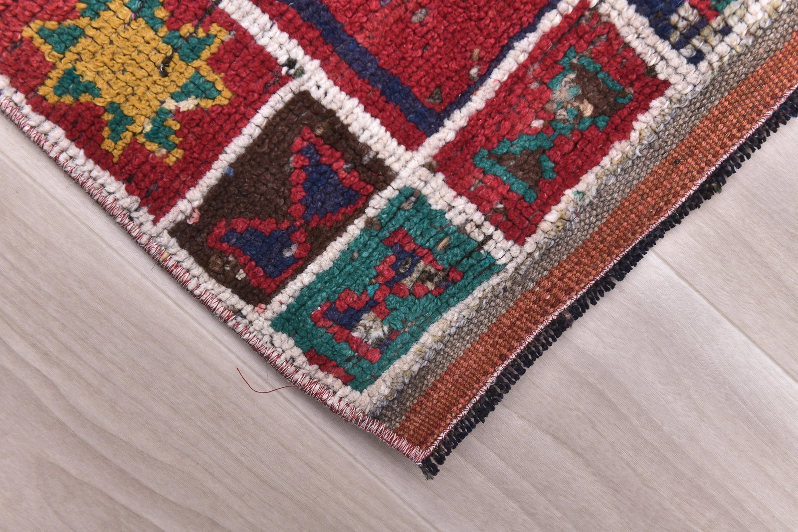 3'1'' x 10'6'' Vintage Wool Runner Rug - 240712 - 7