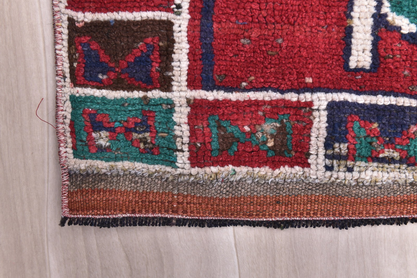 3'1'' x 10'6'' Vintage Wool Runner Rug - 240712 - 8