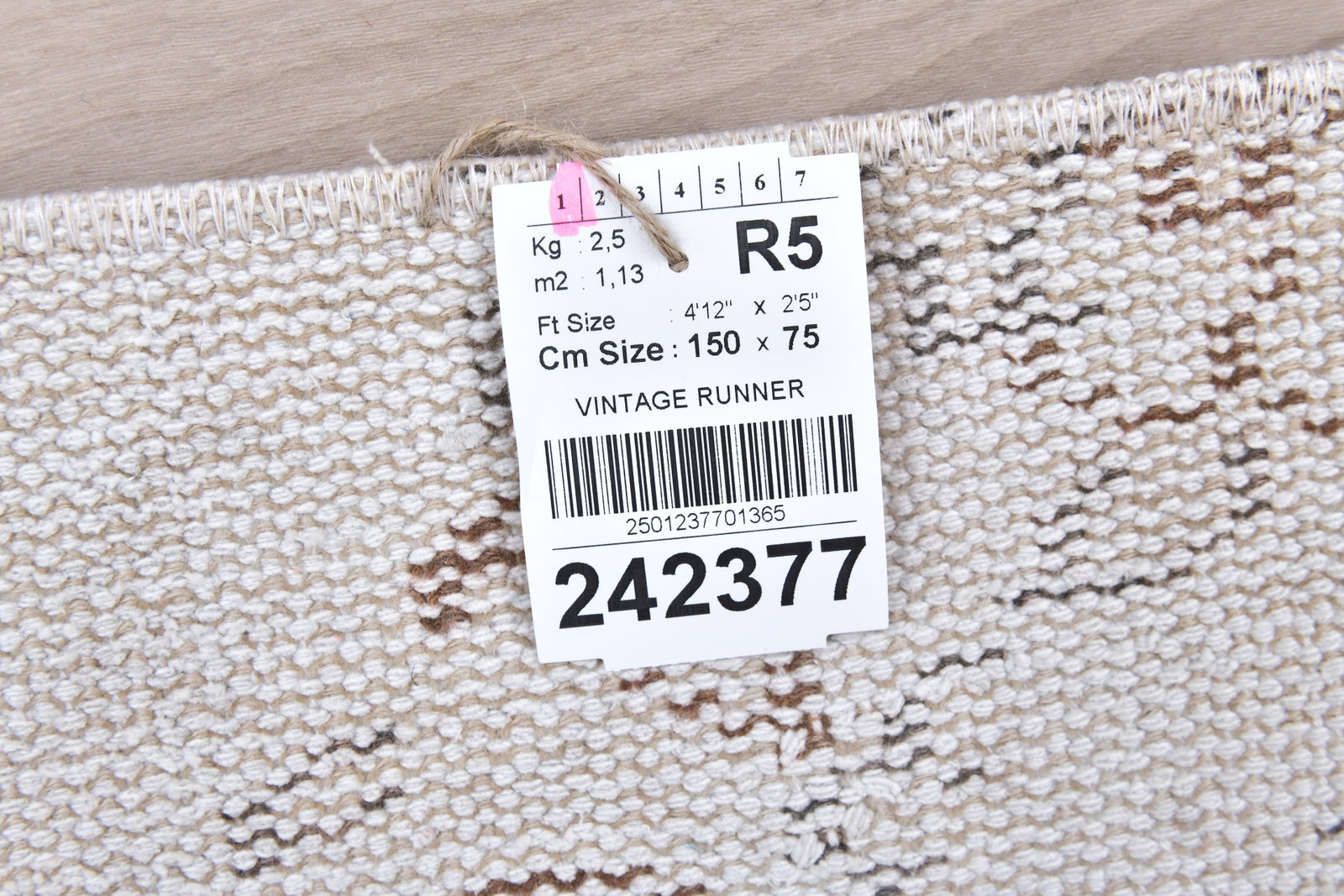 2'5'' x 4'11'' Turkish Vintage Runner Rug - 242377 - 14