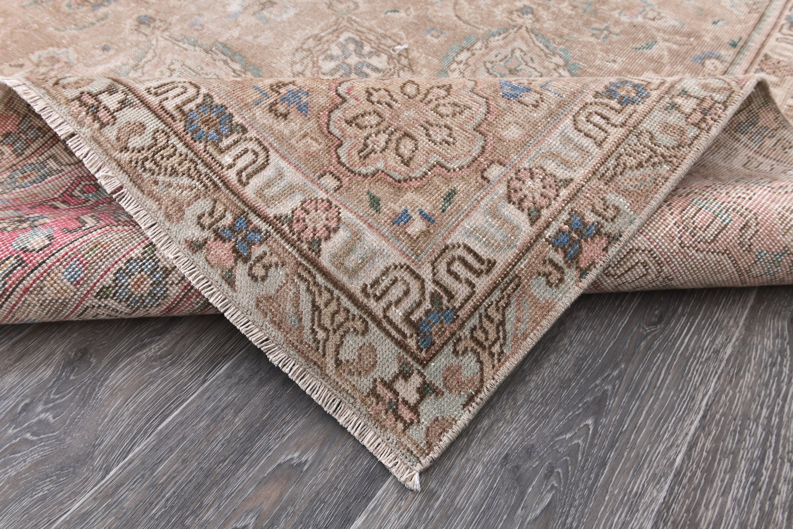 9'3'' x 12'6'' Unique Handmade Vintage Rug - 242384 - 12