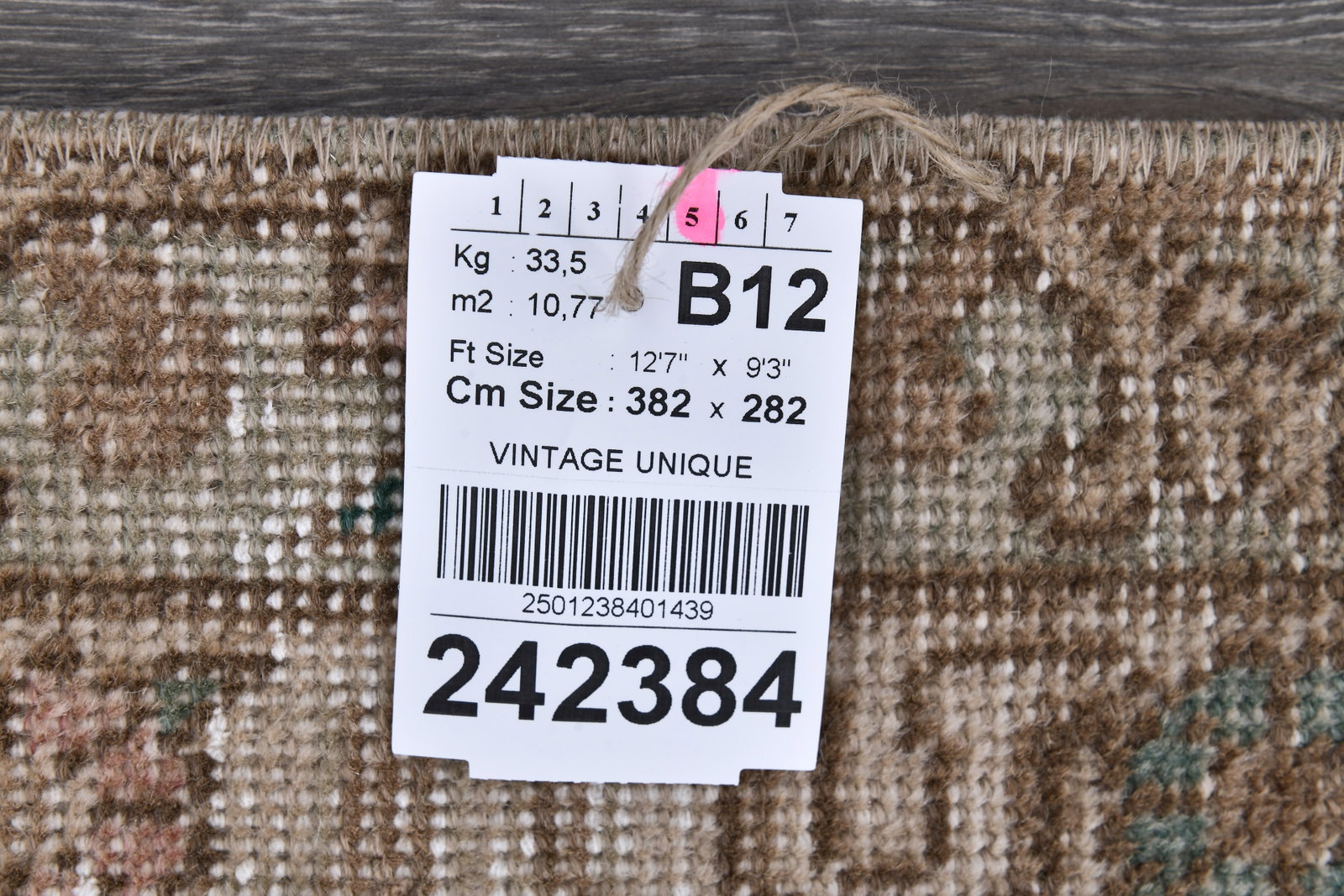 9'3'' x 12'6'' Unique Handmade Vintage Rug - 242384 - 15