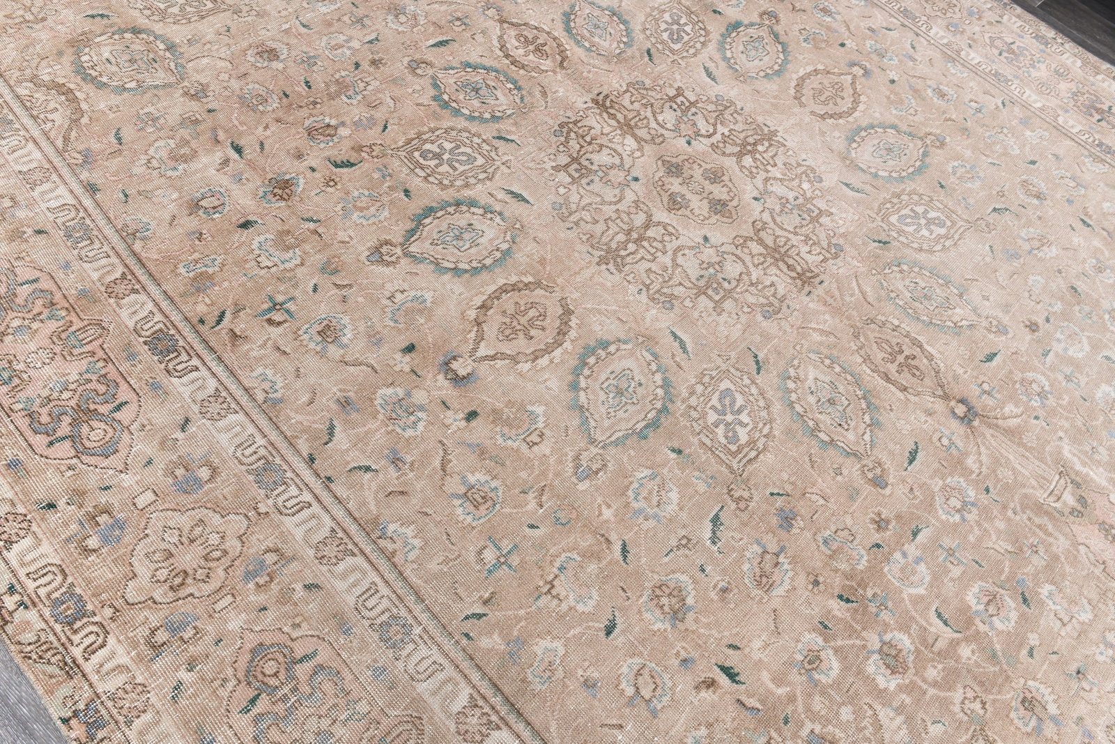9'3'' x 12'6'' Unique Handmade Vintage Rug - 242384 - 4