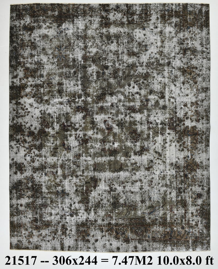8'0'' x 10'0'' Handmade Vintage Wool Rug - 21517 (1 of 20)