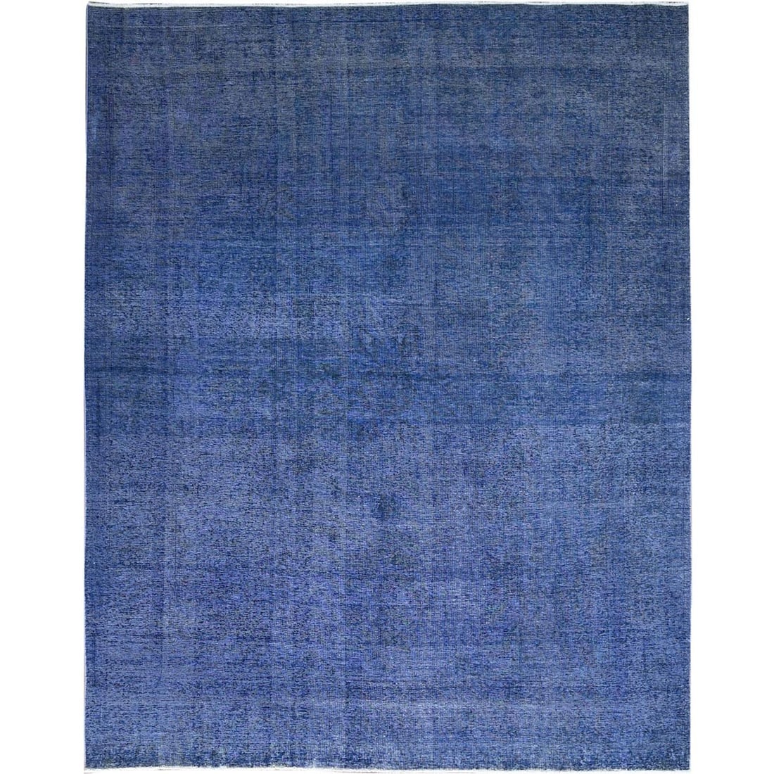 Lyons Blue Hand Knotted Vintage Zoroastrian Tebraz Wool Oriental Rug (1 of 11)