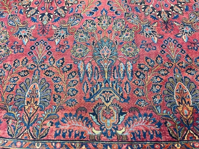 Antique persian sarouk Rug-5380 - 3