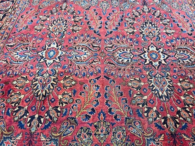 Antique persian sarouk Rug-5380 - 4